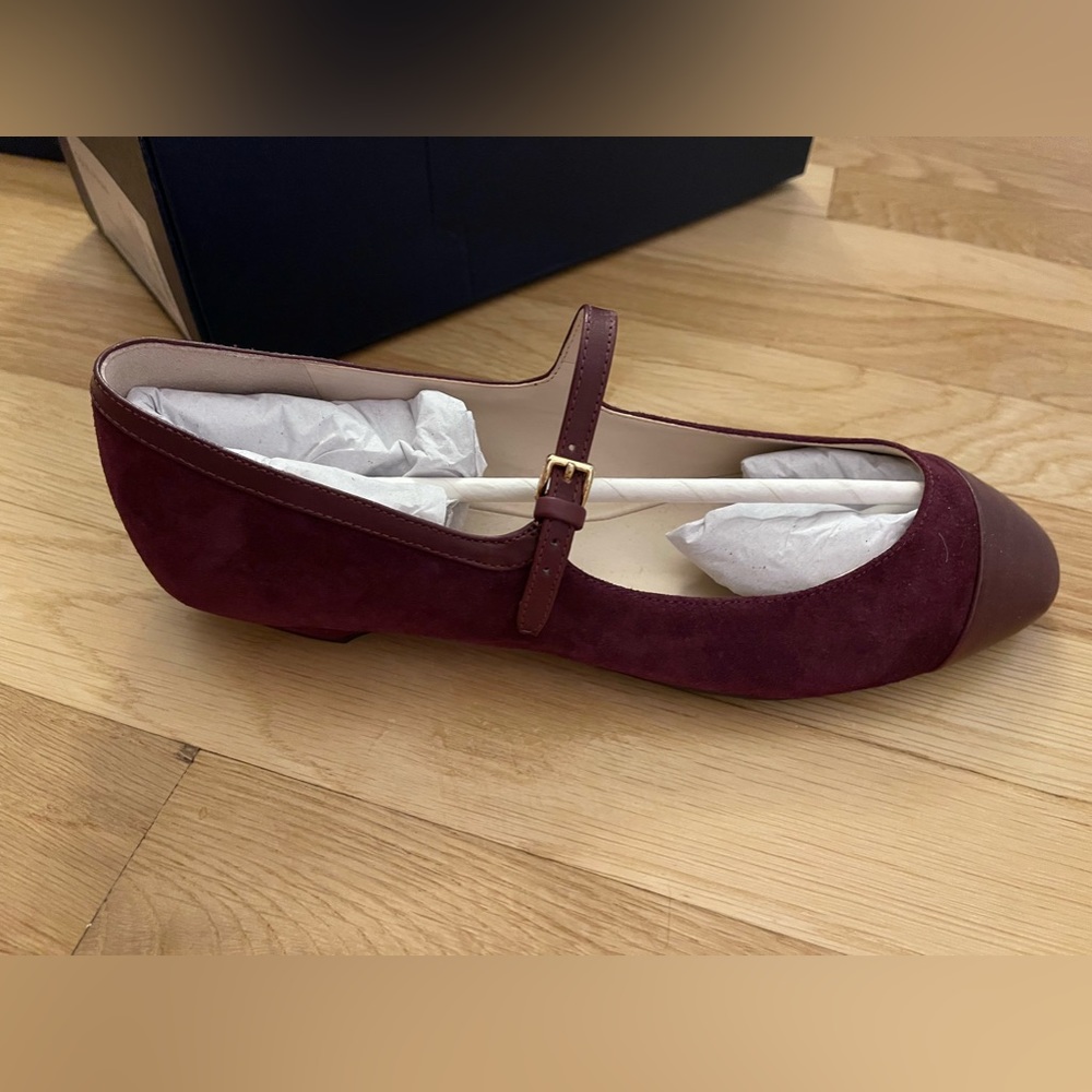 NWT Burgundy Mary Jane ballet flats from Cole Haan (“Phoenix” style)
